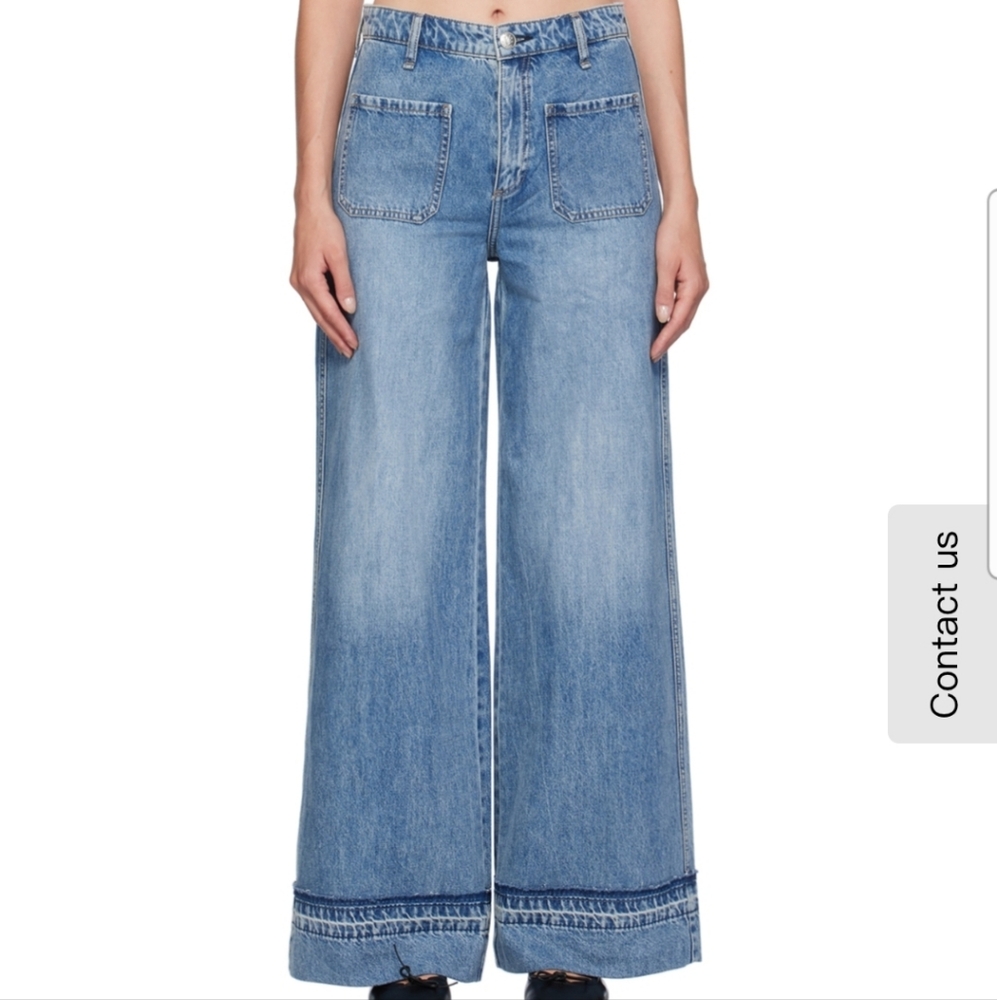 rag & bone Light Blue Flare Jeans